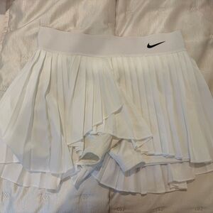 Nike White Pleated Tennis Skirt